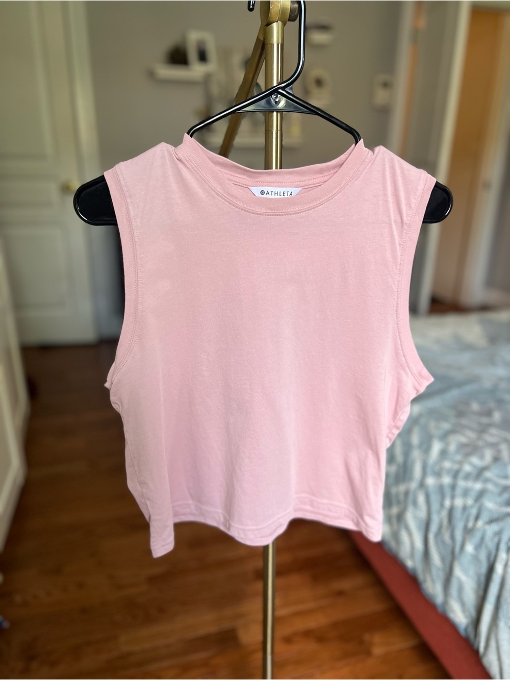 Athleta Blush Pink Cropped Tank Top